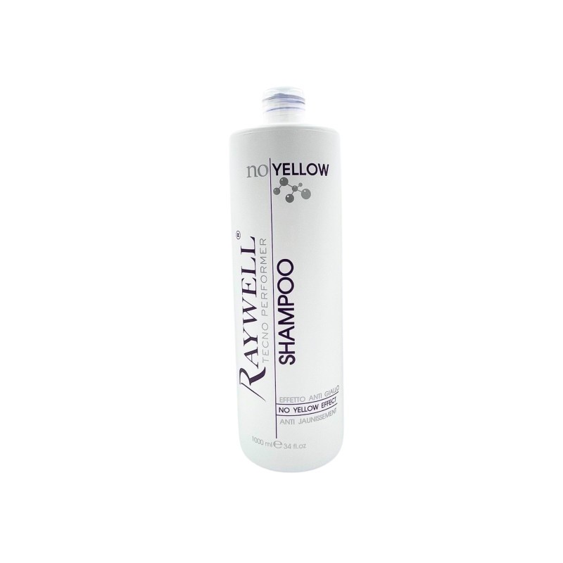 Shampooing No Yellow Raywell 1 L soin capillaire violet pour reflets blonds froids