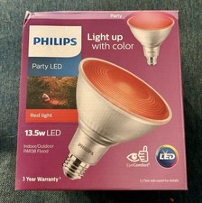Philips 13.5w Red Par 38 Outdoor Party Led Flood Light Celebration Bulb