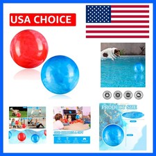 2 Pcs 8.5 Inch Large Inflatable Bouncing Balls Marbleized Bouncy Balls Colorf...