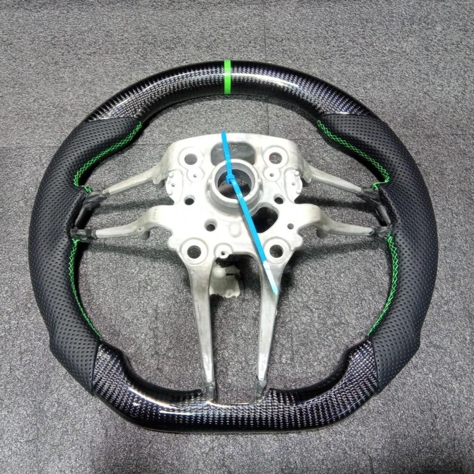 Real Carbon Fiber Steering Wheel for Porsche Mancan Cayenne Panamera 911 918 718 - Image 2 of 3
