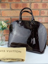 Louis Vuitton Alma GM Amarante Leather Bag