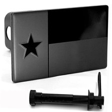 Texas State Flag Metal Hitch Cover Fits 2 Receiver Black