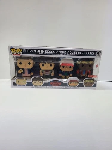 Funko Pop! 8-Bit: Stranger Things - Eleven with Eggos / Mike / Dustin / Lucas -