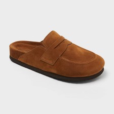 Women's Jean Clog Mule Flats - Universal Thread Cognac 8.5