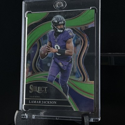 2023 Panini Select LAMAR JACKSON Neon Green /499