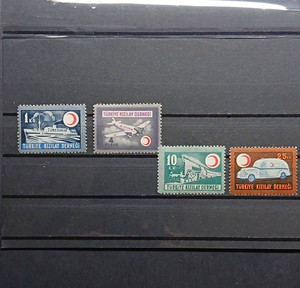 Turkey Kızılay Red Crescent Postage Stamp Set MH 1946