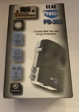 ELAC Protek 3 Outlet Surge Protector/Power Conditioner with Coax