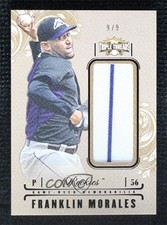 2014 Triple Threads Unity Single Jumbo Relics Gold 9/9 Franklin Morales w6z