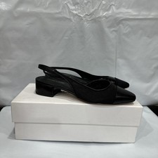 Veronica Beard Cecile Women 7M Lizard-Embossed Slingback Ballerina Flats EBS705