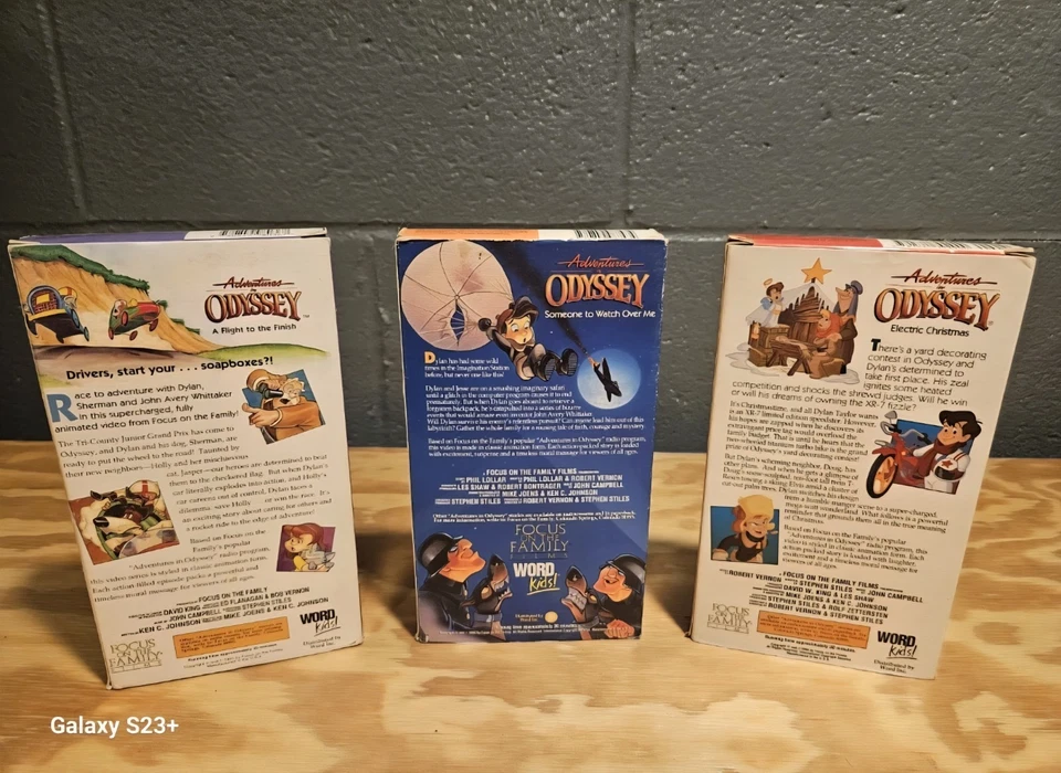 Adventures In Odyssey VHS 5 Tapes Flight, Watch, Christmas, Harm, Avalanche Kids - Image 3 of 4
