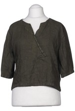 Backstage Bluse Damen Oberteil Hemd Hemdbluse Gr. 3XL Leinen Grün #k2patu1