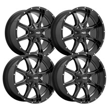 Set-4 Moto Metal Mo970 18x10 6x135 Black Milled -24mm Wheels Rims 18 Inch Set-4 Moto Metal Mo970 18x10 6x135 Black Milled -24mm Wheels Rims 18 Inch
