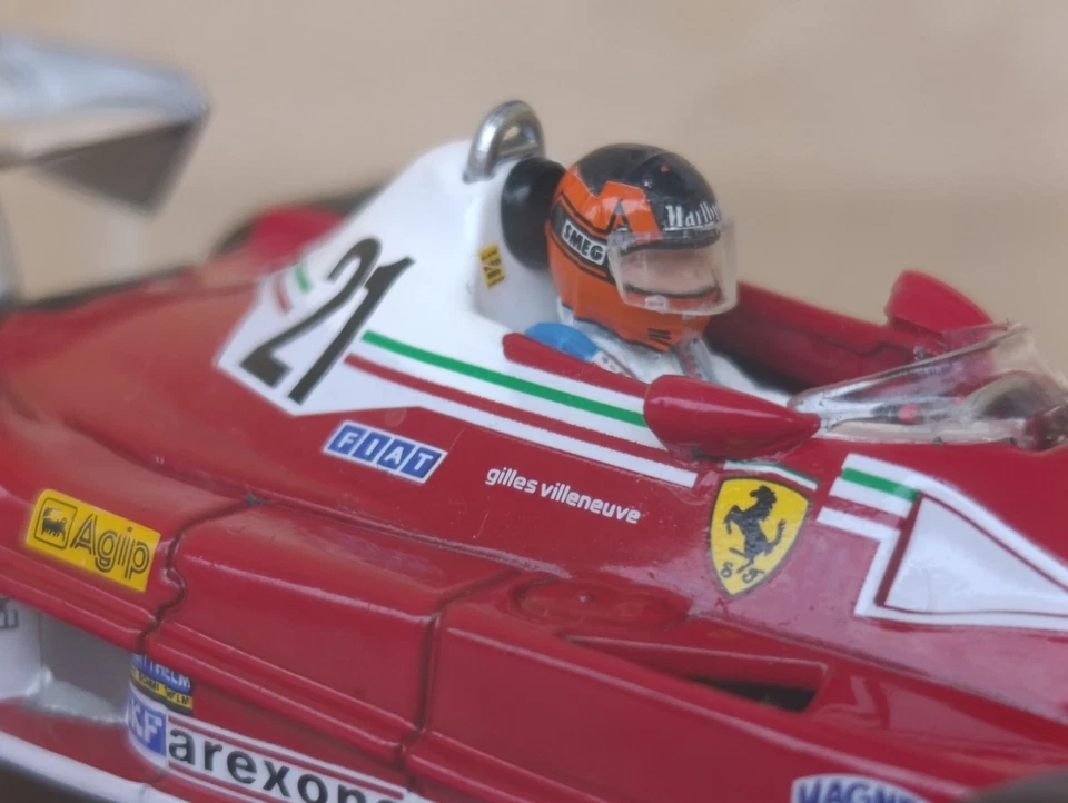 Ferrari 312 T2 - 1977 Gilles Villeneuve Modellino Formula 1 Die Cast Altaya 1/43 - Immagine 4 di 4