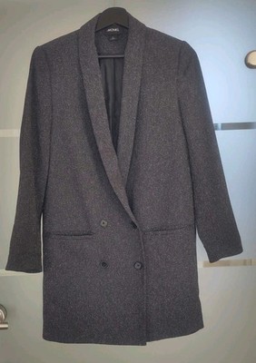 Monki - kurzer Mantel - grau meliert - XS