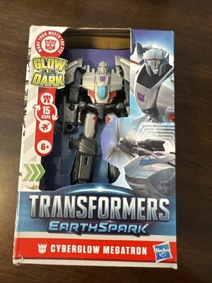 Hasbro Transformers Earthspark Cyberglow Megatron Deluxe Action Damaged Box
