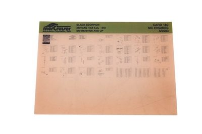 #ad Mercruiser DP024 73 Black Scorpion Parts Catalog Microfiche $11.08