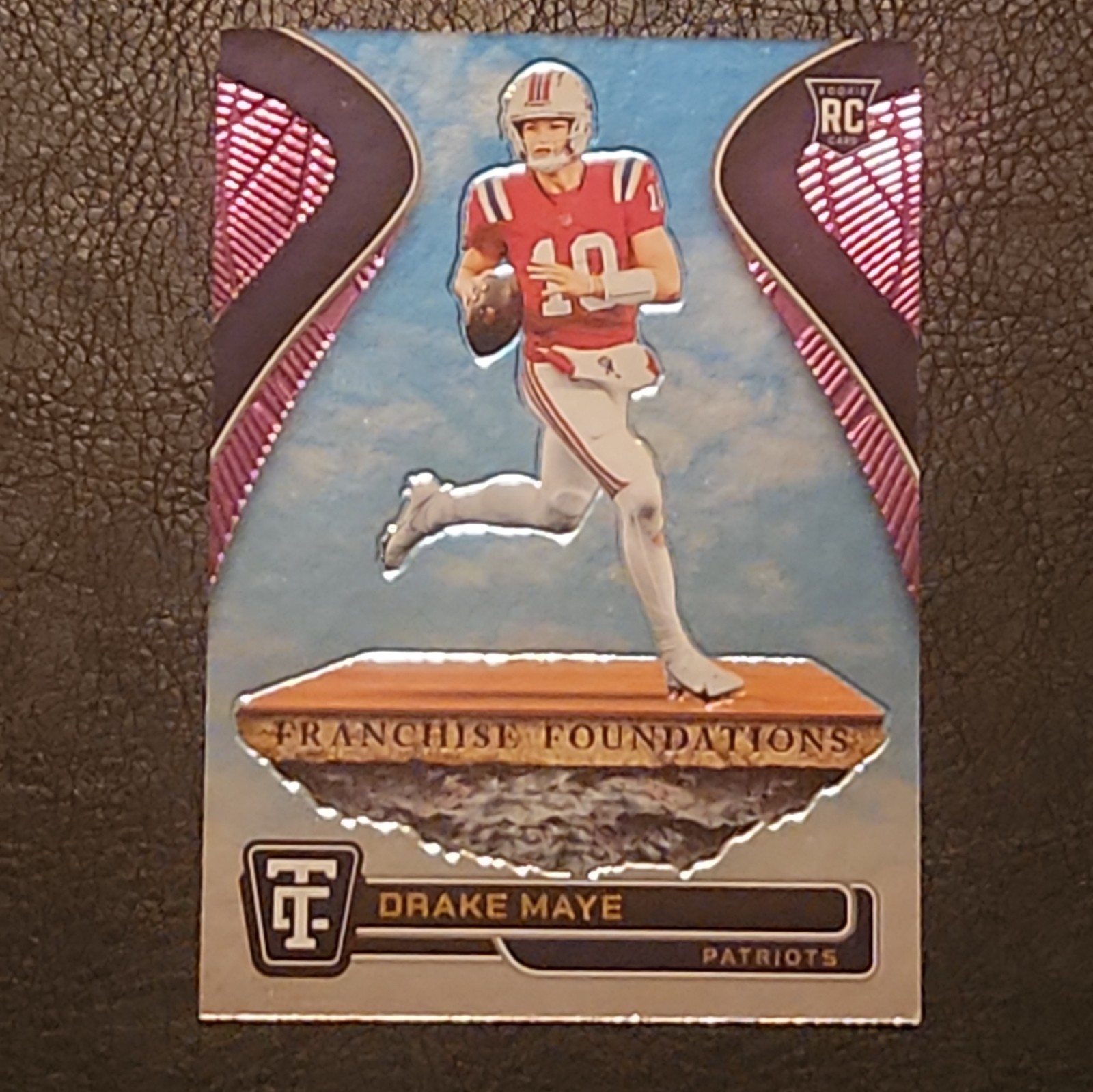 Drake Maye Panini Totally Certified Franchise Foundations #16 Mirror Purple