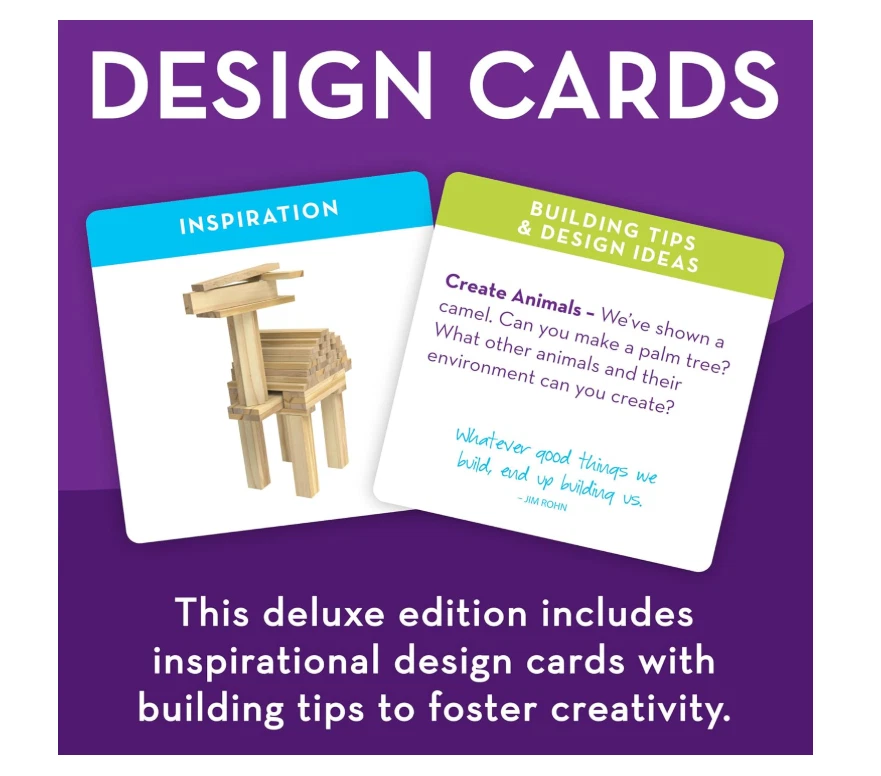 MindWare Keva Brain Builders Deluxe STEM Building Toy Includes 75 KEVA Planks - Image 4 of 4