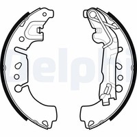 Delphi Bremsbackensatz LS2135 FüR 500L Tipo Fiat Fiorino GroßRaumlimousine Power