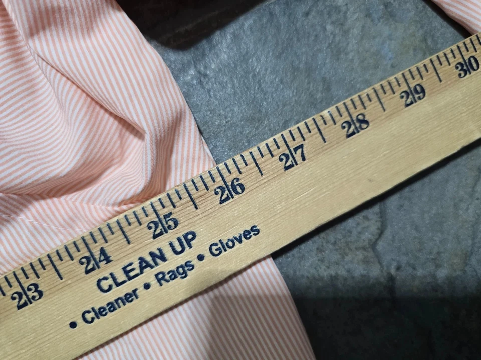 Camisa de vestir Club Room para hombre ajuste regular viajero naranja 17,5 36 37 manga larga Foto 3 de 4