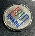 2001 American 1 troy oz .999 Fine Silver Eagle Coin - ENRON Color Logo Rare BU