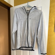 All in Motion Women's Hooded Full Zip Lightweight Gray Jacket Size S Pockets