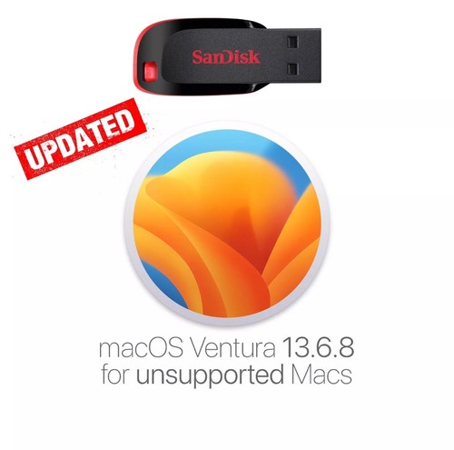 macOS USB installer for unsupported Macs with instructions Sonoma/Ventura/7in1 - Picture 8 of 17
