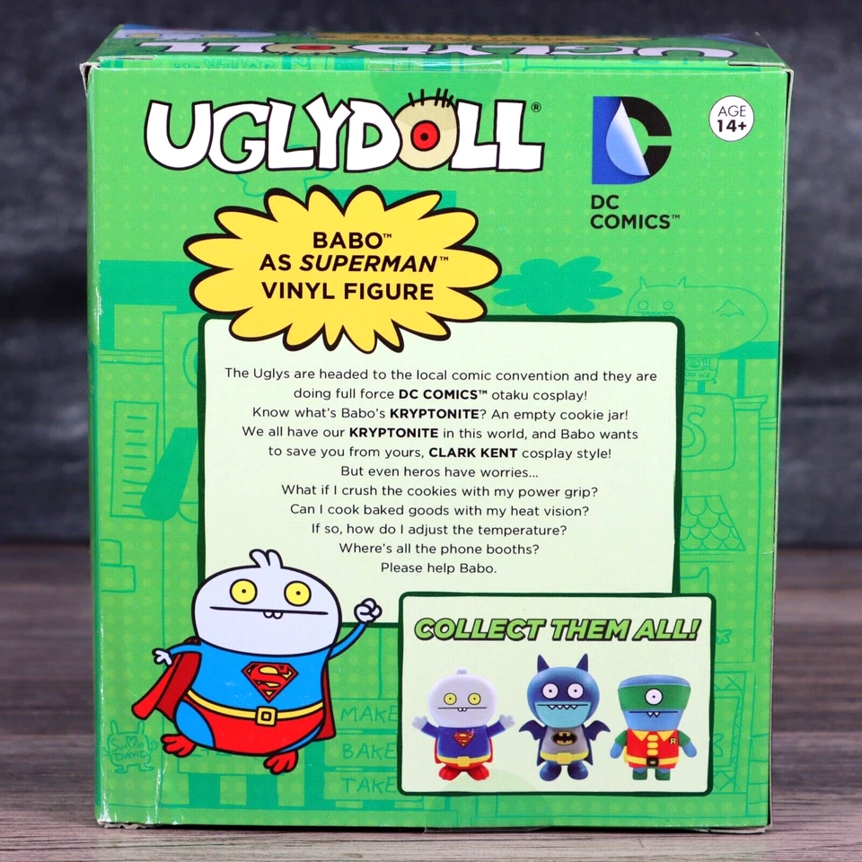 Figura Vinilo Funko Uglydoll DC Comics Babo As Superman 4.5" 2013 Sellada Foto 3 de 4