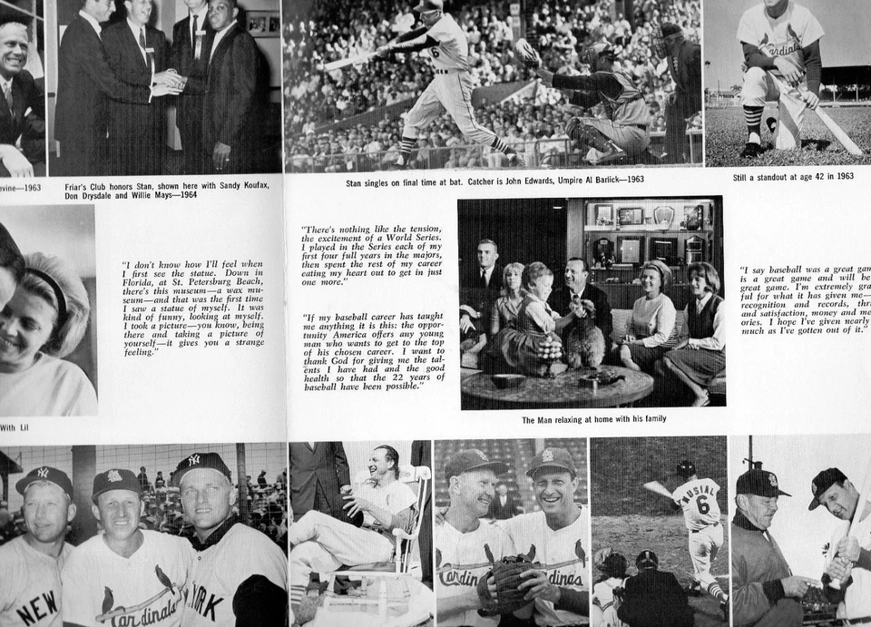 AWESOME STAN MUSIAL AUTOGRAPHED GAME PROGRAM FOR STAN'S STATUE DEDICATION - Image 3 of 4