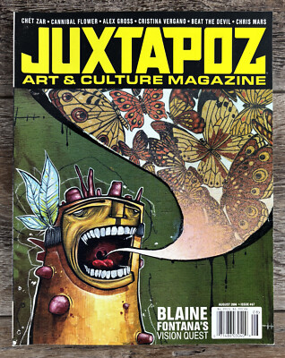 JUXTAPOZ Magazine Lot of4 Issues - #67 Blaine #68 Fleshed