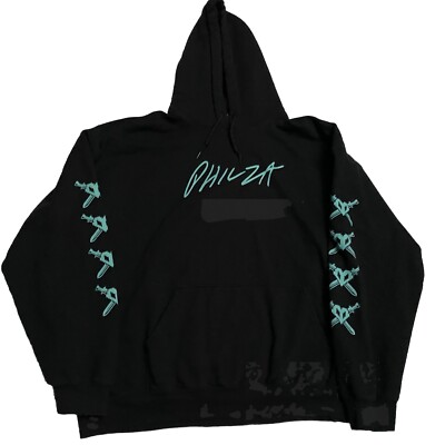 Philza Minecraft Gamer Hoodie Sweatshirt Size XL Black Pullover