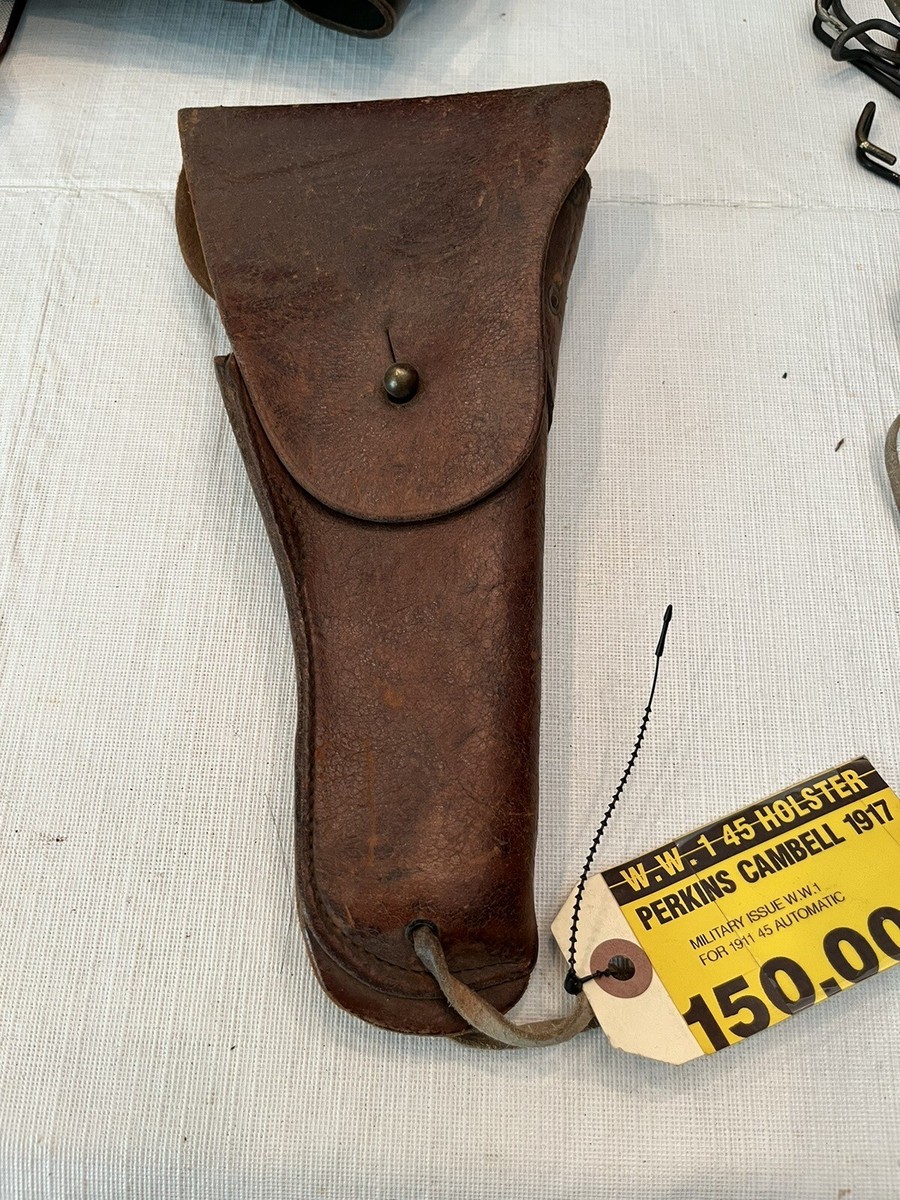 1911 Ww2 Holster Perkins Cambell 1917 Early Brown Leather World