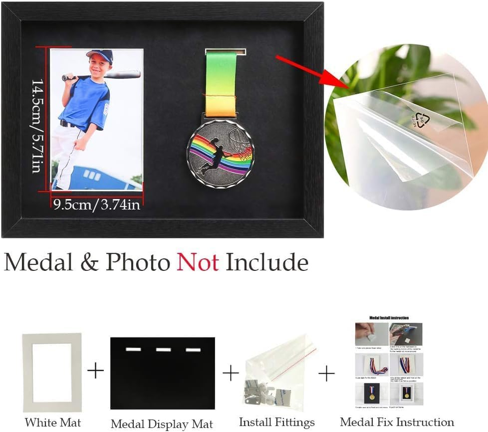 Medal Display Shadow Box 3 Medal Display Case Perfect Medal Display