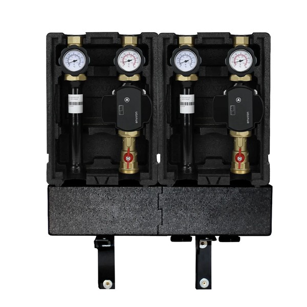 Environ Pumpengruppe Modulverteilergruppe Ungemischt Wilo Para Verteiler 2 Fach-image