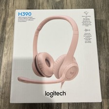 Logitech H390 Wired USB Headset With Noise-Canceling Microphone. Rose Color