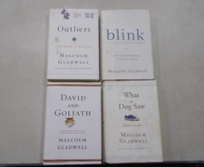 4 MALCOLM GLADWELL # HC W/DJ BLINK DAVID GOLIATH DOG SAW OUTLIERS