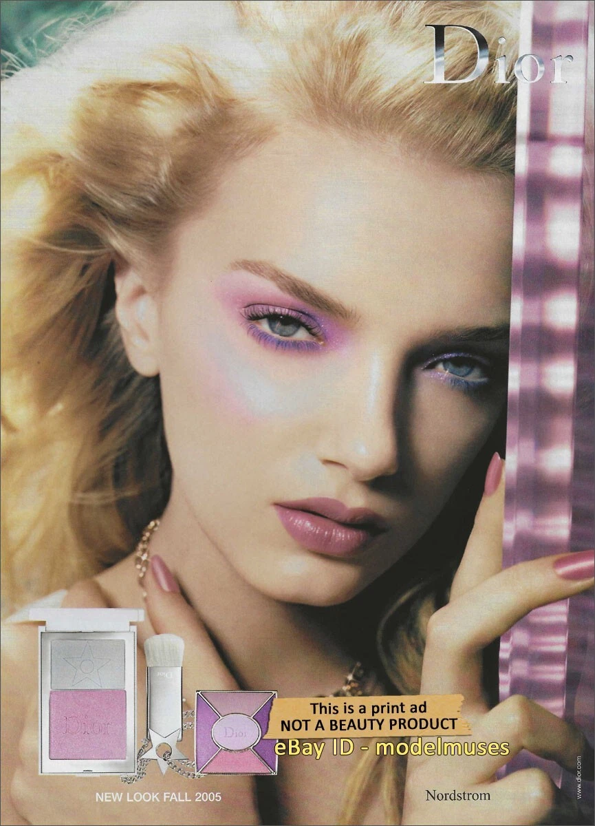 DIOR Beauty 1 Page Magazine IMPRIMER AD 2005 LILY DONALDSON beaux yeux lèvres