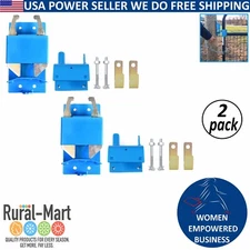 2PK Two Way Lockable Big Blue Gate Latch Replaces Speeco S16100100 Cattle Fence