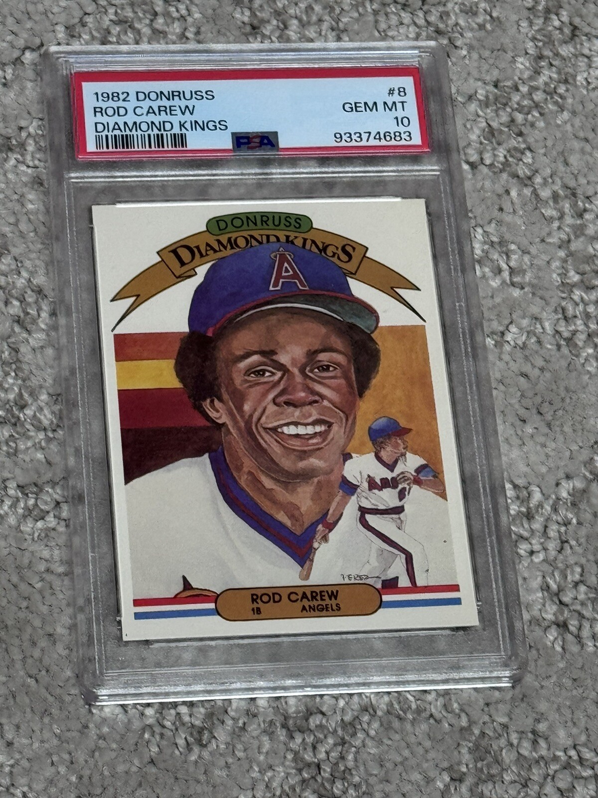 PSA 10 GEM MINT BASEBALL CARD 1982 DONRUSS HOF ROD CAREW DIAMOND KINGS ANGELS