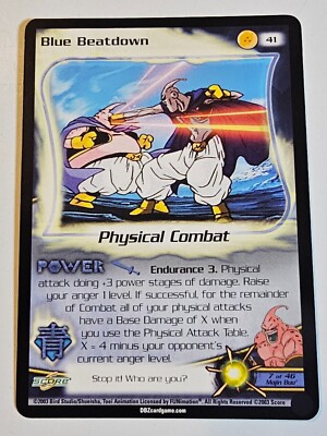 Blue Beatdown 2003 Score Unlimited Dragon Ball Z DBZ TCG #41