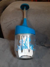 Vintage Gemco glass Blue Cornflower Hand Mixer Rare