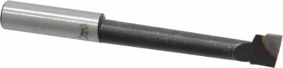 Carbide Tipped Boring Bar: 7/16'' Min Bore Dia 2-1/4'' Max Bore Depth, 3/8'' Shank