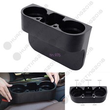 Black 2 Cup Holder Drink Beverage Seat Seam Wedge Car Auto Truck Universal Mount Black 2 Cup Holder Drink Beverage Seat Seam Wedge Car Auto Truck Universal Mount