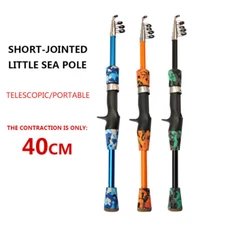 Dr.Fish Fishing Rod Casting Rod Fiberglass Pole 1.3 1.5 1.8M Telescopic Portable