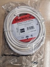 Image of BEST ELECTRICAL - Electrical Cable 0.5mm 3 Core white 5METRES CA1556