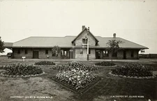 G.N. depot, St. Cloud, MN Minnesota 1910 RPPC Photo Postcard COPY