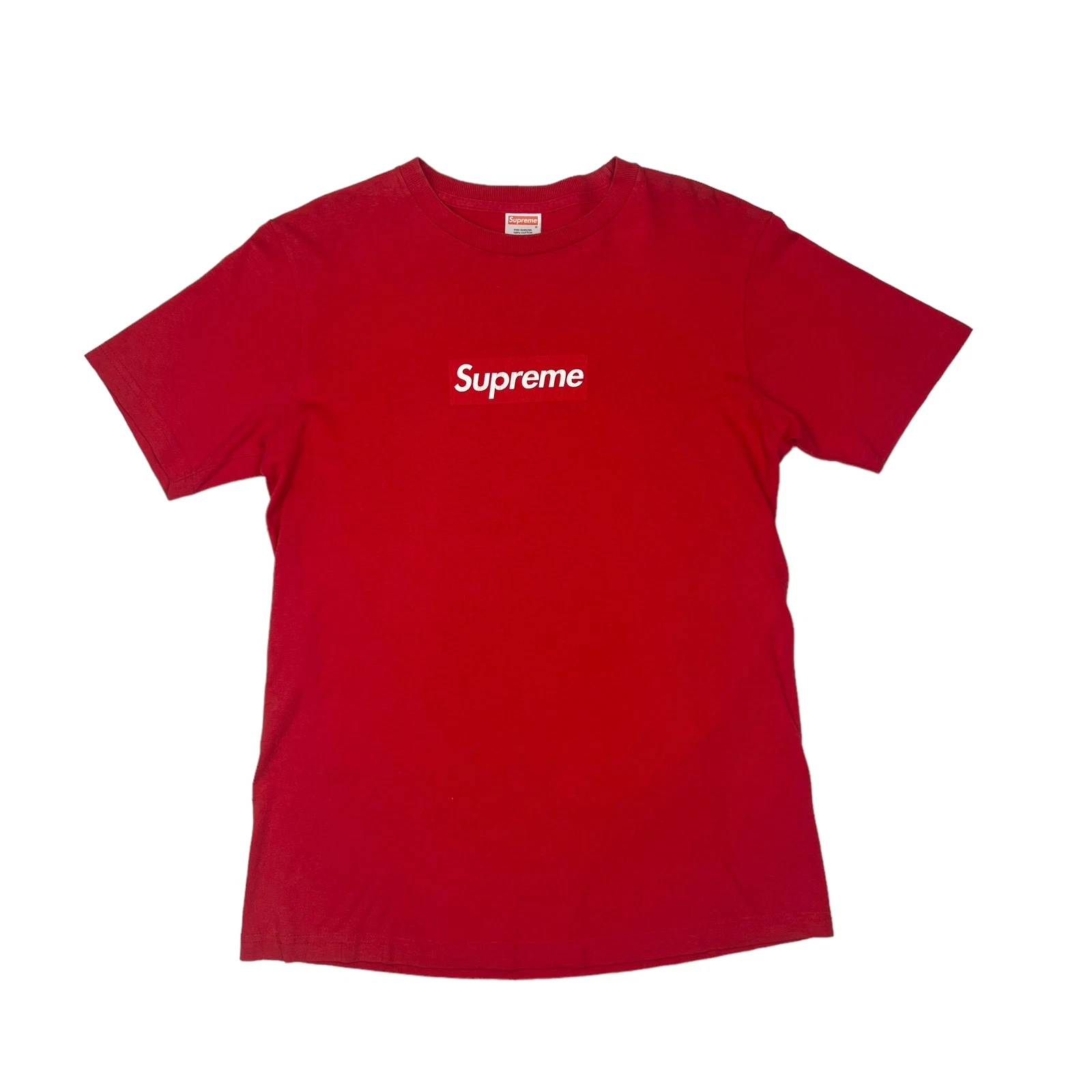 T shirt logo boîte rouge sur rouge Supreme 2003