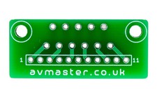 Multiwatt 11 TDA2005 M/R/S Breakout Adapter Breadboard Stripboard 2.54mm 0.1"