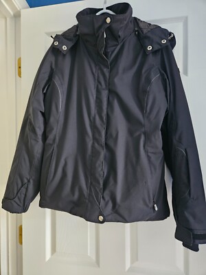 Women's Karbon Emerald Ski Jacket Waterproof, Insulated, Black Size 8