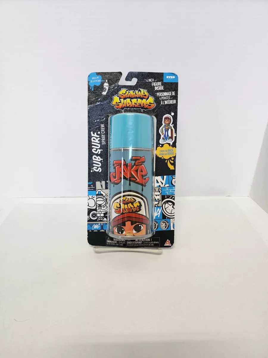 SUBWAY SURFERS Game Sub Surf Spray Crew 4 VINYL FIGURE Jake Spray Can  *NEW*